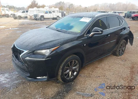 2016 Lexus Nx 200T F Sport z USA, uszkodzony, nr VIN JTJYARBZ2G2043847